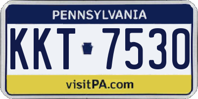 PA license plate KKT7530