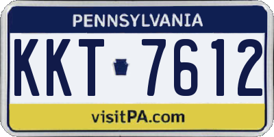 PA license plate KKT7612
