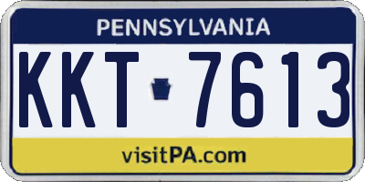 PA license plate KKT7613
