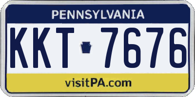 PA license plate KKT7676
