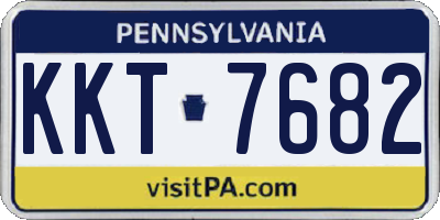 PA license plate KKT7682