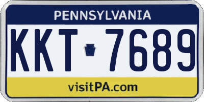 PA license plate KKT7689
