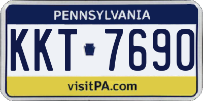 PA license plate KKT7690