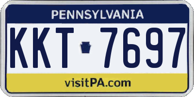 PA license plate KKT7697