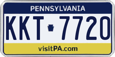 PA license plate KKT7720