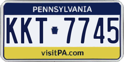 PA license plate KKT7745