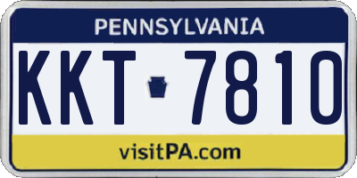 PA license plate KKT7810
