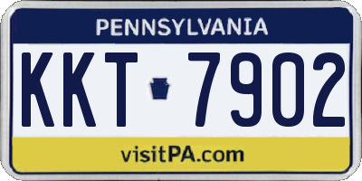 PA license plate KKT7902