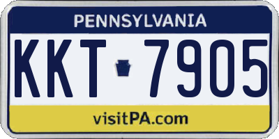 PA license plate KKT7905