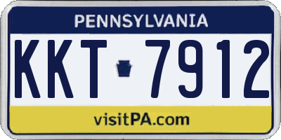 PA license plate KKT7912
