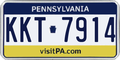PA license plate KKT7914