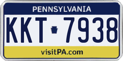 PA license plate KKT7938