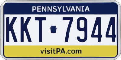 PA license plate KKT7944