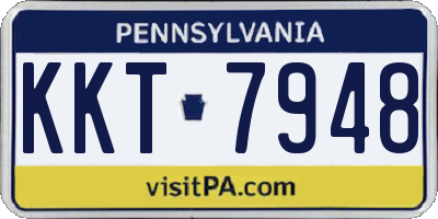 PA license plate KKT7948