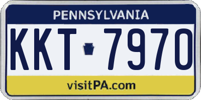 PA license plate KKT7970