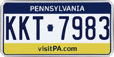 PA license plate KKT7983
