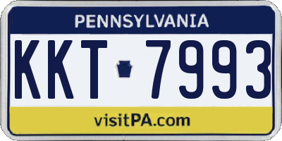 PA license plate KKT7993