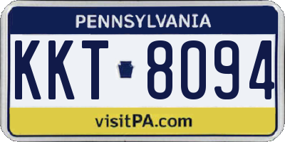 PA license plate KKT8094