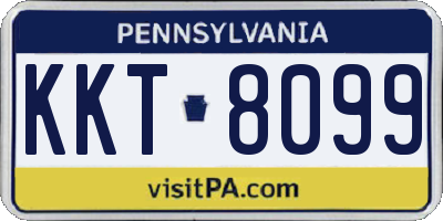 PA license plate KKT8099