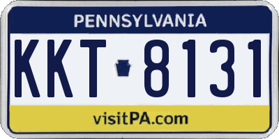 PA license plate KKT8131