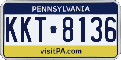 PA license plate KKT8136