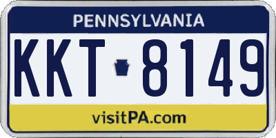 PA license plate KKT8149
