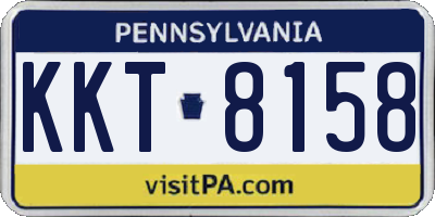 PA license plate KKT8158