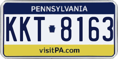 PA license plate KKT8163