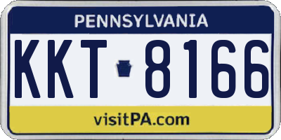 PA license plate KKT8166