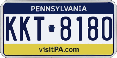 PA license plate KKT8180
