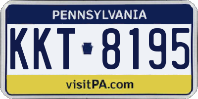 PA license plate KKT8195
