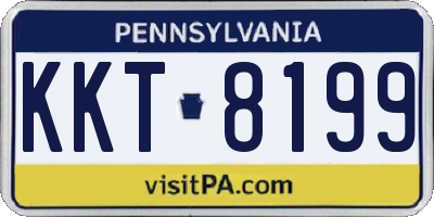 PA license plate KKT8199