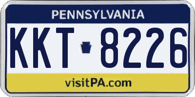 PA license plate KKT8226