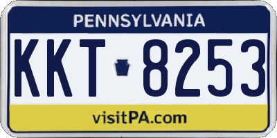 PA license plate KKT8253
