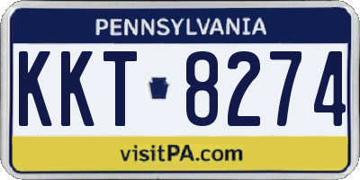 PA license plate KKT8274