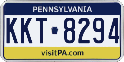 PA license plate KKT8294