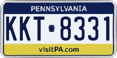 PA license plate KKT8331