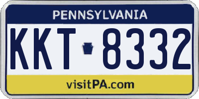 PA license plate KKT8332