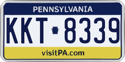 PA license plate KKT8339