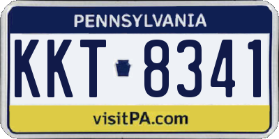 PA license plate KKT8341