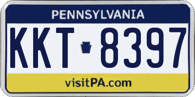 PA license plate KKT8397