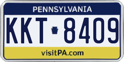 PA license plate KKT8409