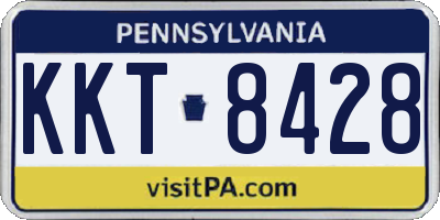 PA license plate KKT8428