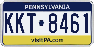 PA license plate KKT8461