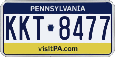 PA license plate KKT8477