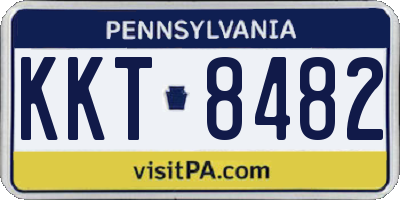 PA license plate KKT8482