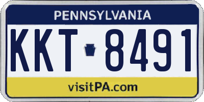 PA license plate KKT8491
