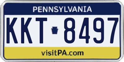 PA license plate KKT8497