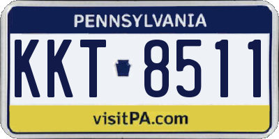PA license plate KKT8511