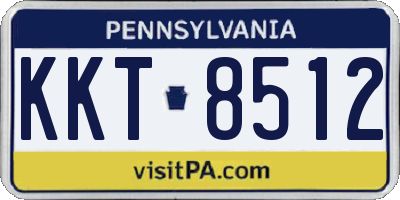 PA license plate KKT8512